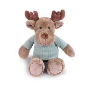 Mon Ami Mocha Moose Toy - Brown and Blue